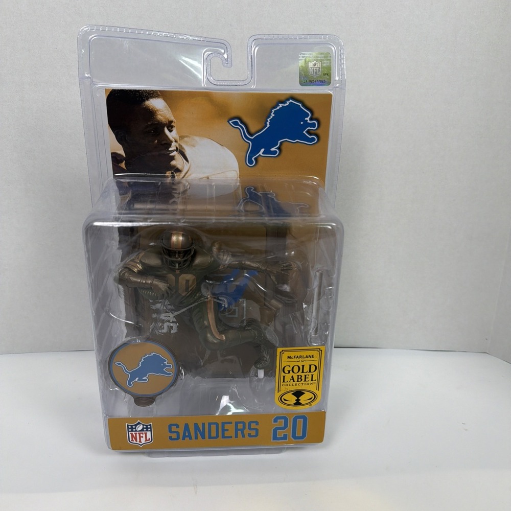 Detroit Lions NFL SportsPicks Figure | Barry Sanders (Bronze/Patina Gold Label)